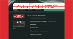 Desktop Screenshot of abfabawnings.com.au